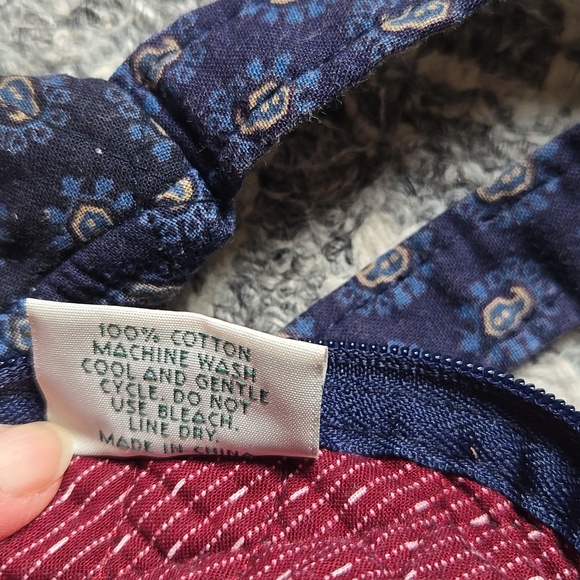 Vintage Vera Bradley Quilted Blue Fanny Pack Bag - Picture 6 of 6